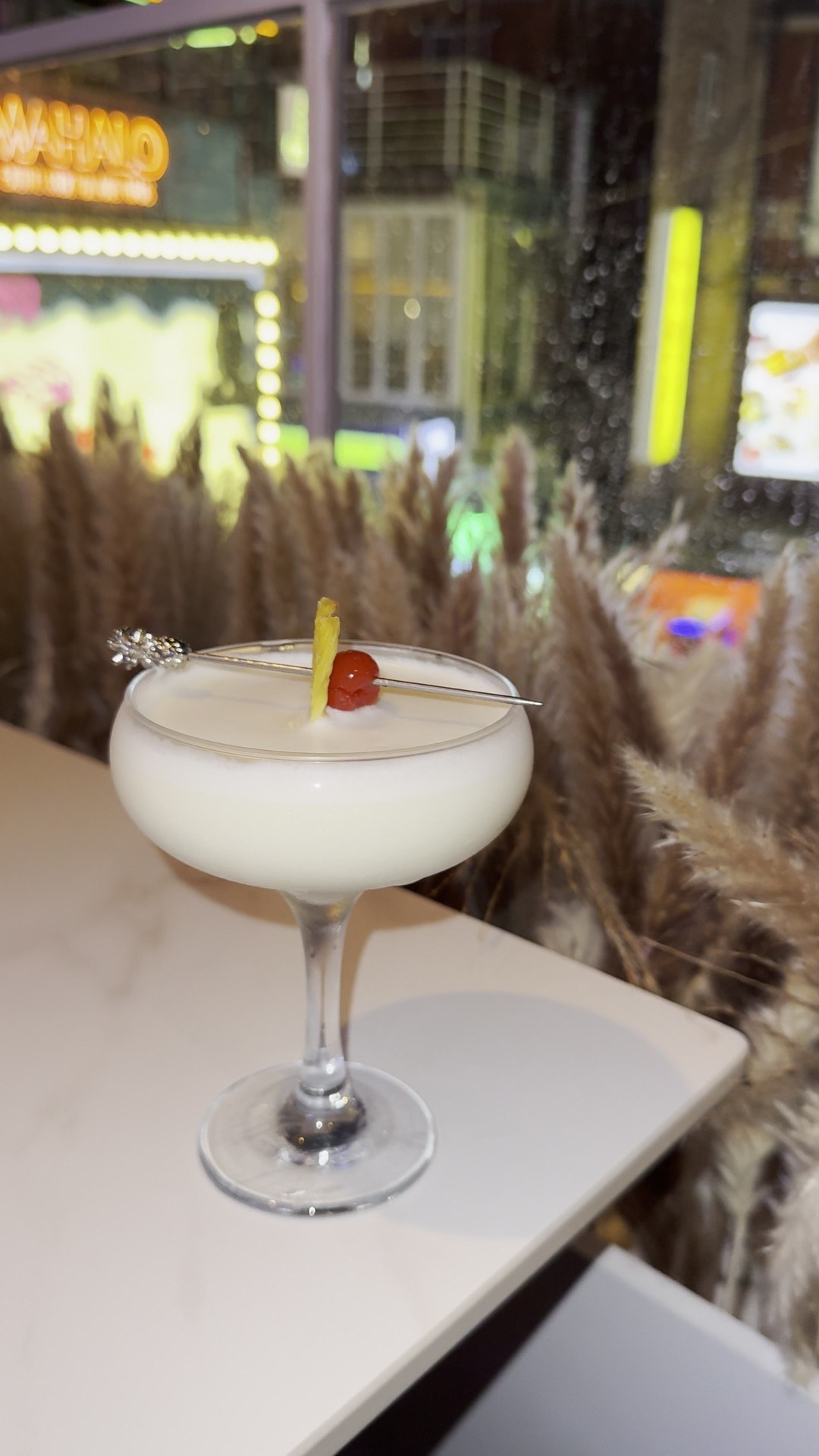A cocktail filmed inside MOLA by Molecula in Itaewon